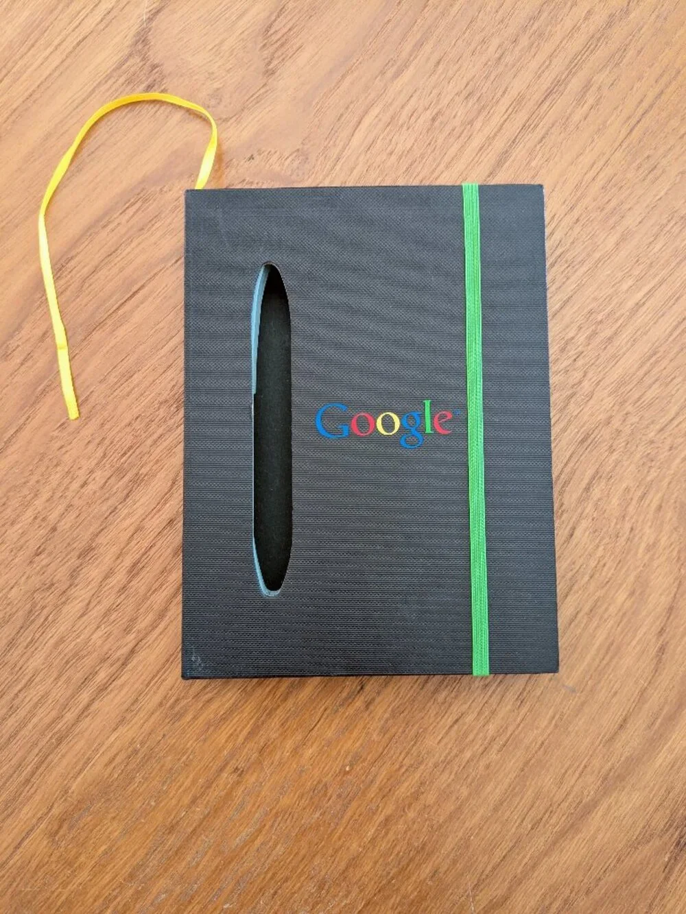 Rare Google Branded Notebook – Unique Cut-Out Design – Collectible Tech Swag